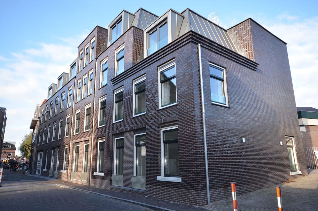 Het gerenoveerde corporatiehotel Hogewoerd in Woerden.