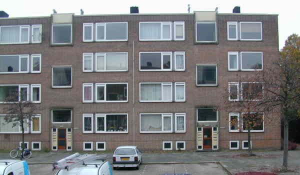 Foto van de oude gevel van de zuiderdiep in pendrecht in amsterdam